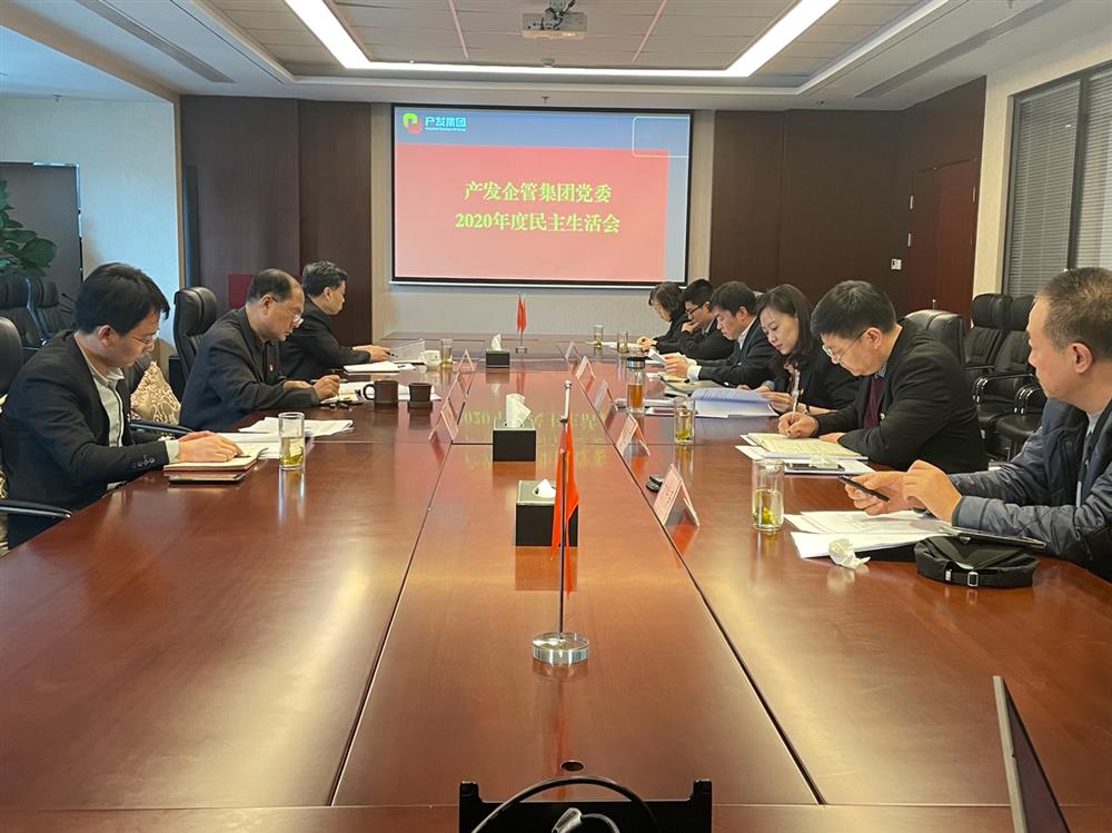 开云登录口网页版集团党委书记、董事长史同伟指导企管集团党委2020年度民主生活会